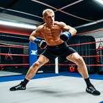 Training in Moscow MMA Gym**

"A fully clothed male athlete practicing MMA techniques in a modern Moscow gym, surrounded by training equipment and other athletes. He's wearing appropriate athletic wear. Focus on dynamic action, perfect anatomy, well-formed hands, and natural proportions. Safe for work, appropriate content, professional sports photography, modest attire."

**