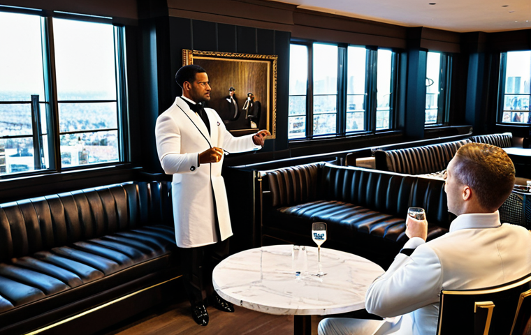 격투기 시합장 구조 - Fighter's Locker Room Focus**

"A boxer fully clothed in modest athletic attire, calmly focused in a...