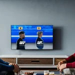 격투기 중계 채널 추천 - **Prompt 1: Intense Home Viewing of a World-Class Bout**
A group of Russian adults and a teenage...